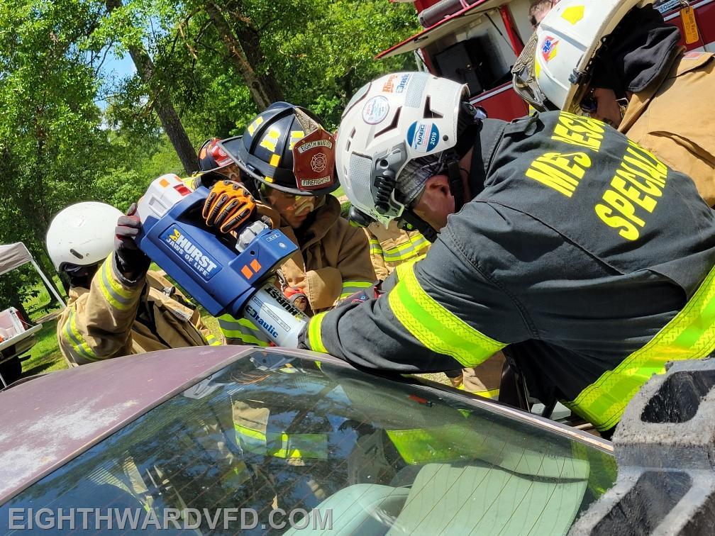 Firefighters Practice Rescue Operations with 'Jaws of Life' - NASA